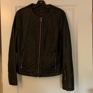 Faux leather jacket